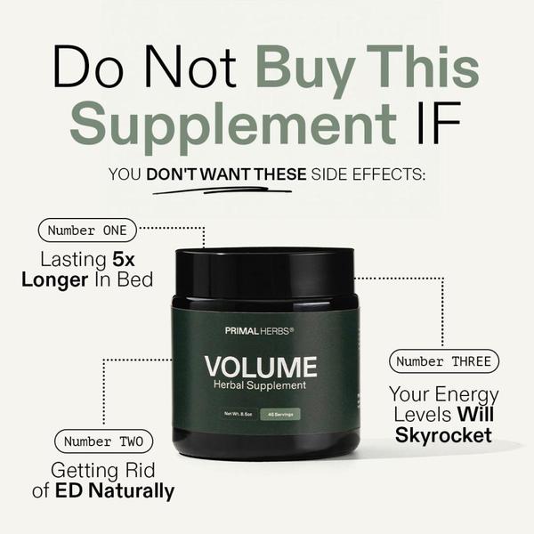 A clean, minimalist product spotlight for an herbal supplement that uses a negative framing hook to highlight three specific benefits.